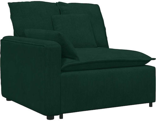 Ecksofa Samt Dunkelgrün 317x217x64cm