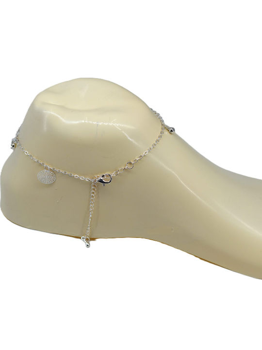 Elegant Αλυσίδα Ποδιού από Ασήμι 8cm