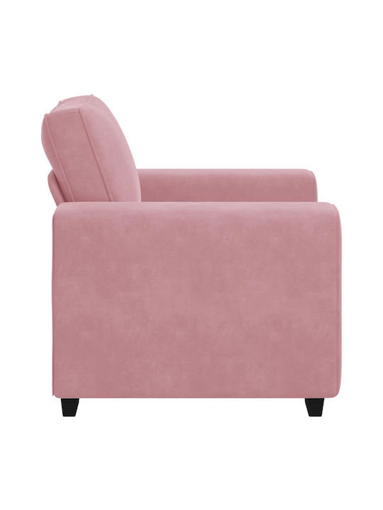 Sessel Samt Rosa 100x77x82cm