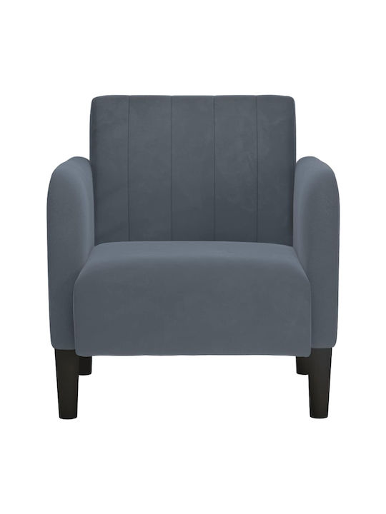 Scaun De Relaxare Întunecat Din Catifea Gri Închis 68x68x70cm