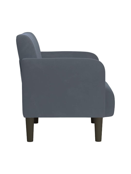 Scaun De Relaxare Întunecat Din Catifea Gri Închis 68x68x70cm