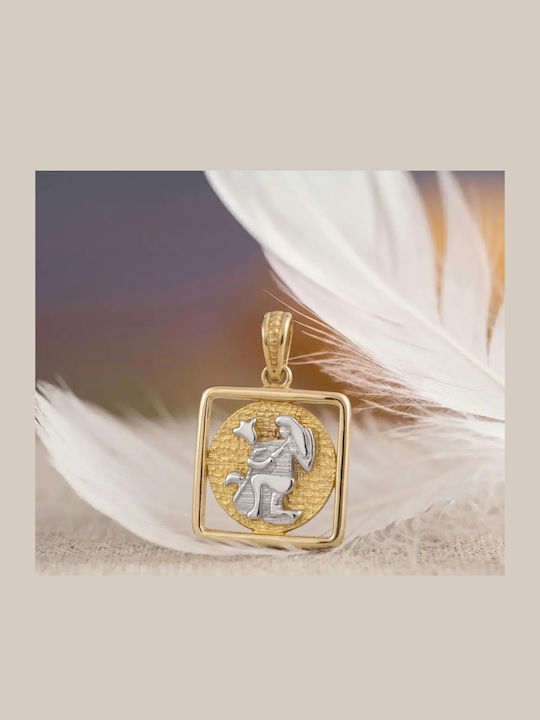 Charm Zodiac Sign Virgo Gold 9K