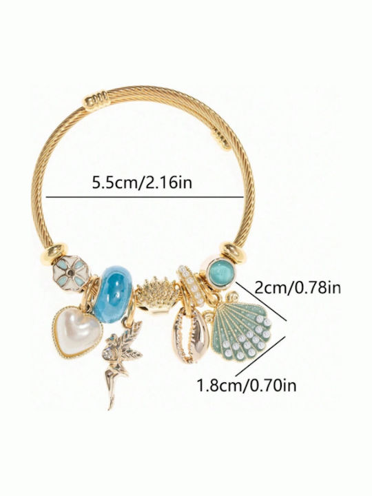 Kids Bracelet Chain Made of Steel with Heart