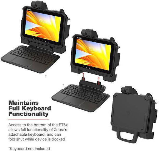 Ram Mounts Ram Power + Dual Usb Locking Dock Zebra Et6x