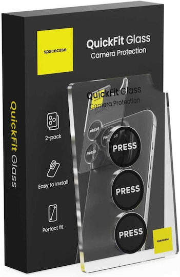 Spacecase Camera Protection Tempered Glass Silver for Samsung Galaxy S26 / S26 Plus