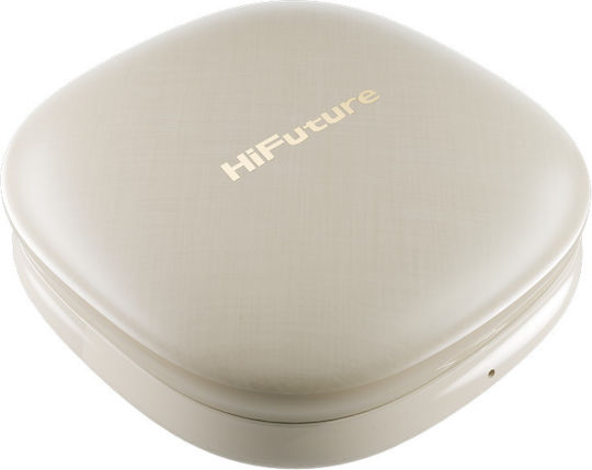HiFuture Sonic Core In-ear Bluetooth Handsfree Ακουστικά με Αντοχή στον Ιδρώτα και Θήκη Φόρτισης Μπεζ