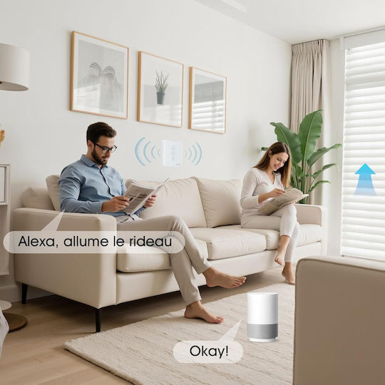 Сет 4 Прекъсвача За Щори Heuxgir Wf-cs01 Управление Чрез Alexa Google