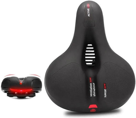 Schwarz Fahrradsattel