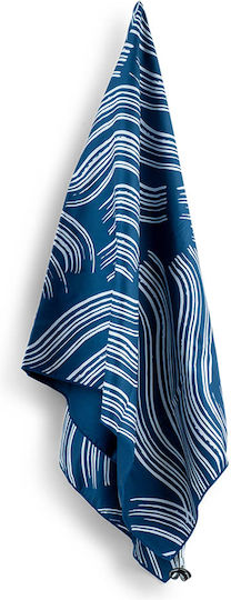 Easy Home Πετσέτα Microfiber Σώματος 200gr/m² Μπλε 150x70εκ.