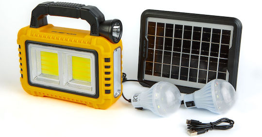 Alista Home Lampă Led Solară pentru Camping cu Lanternă și Powerbank 800lm 10W Galben