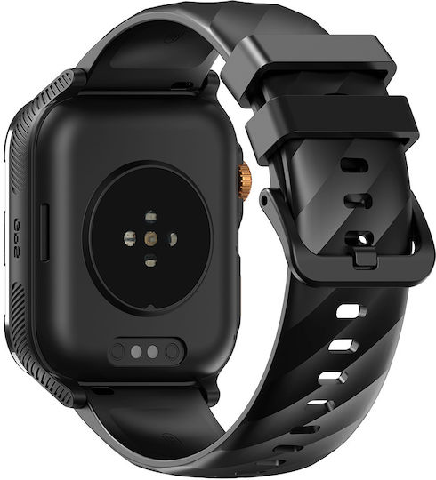 BlackView W10 Pro 46mm Smartwatch with Heart Rate Monitor Black
