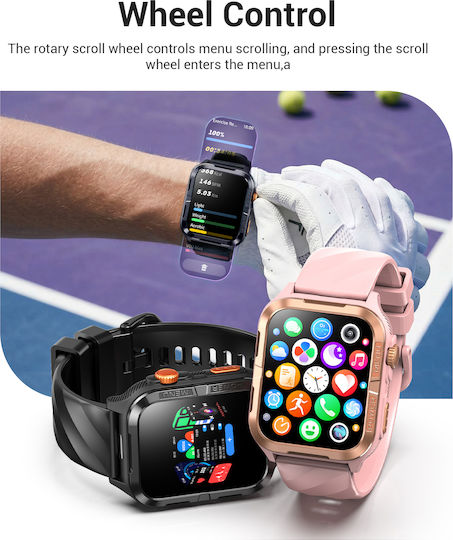 BlackView W10 Pro 46mm Smartwatch with Heart Rate Monitor Black