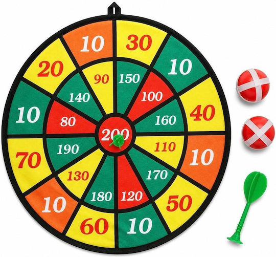 Magnetic Dartboard Game Velcro Darts Children Adults 2 Velcro Balls 2 Darts Included 42 Cm