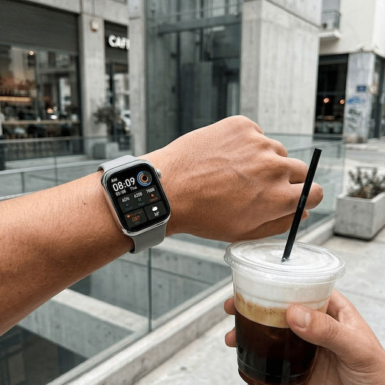 Unitek Q33 Smartwatch με Παλμογράφο (Γκρι)