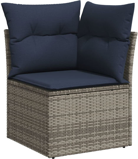 Garten- und Outdoor-Möbelsets 6 Stück Grau mit Kissen
