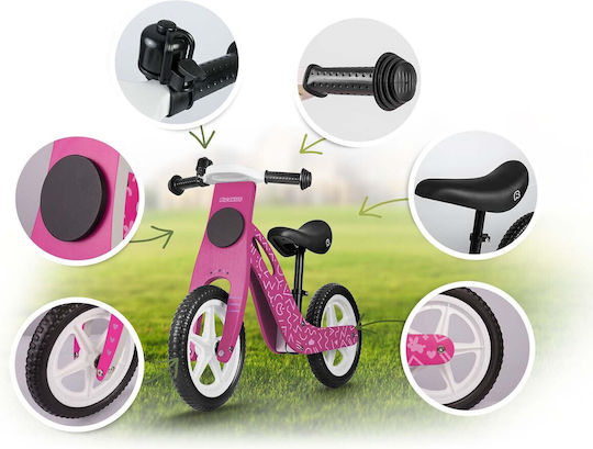 Παιδικό Ποδήλατο Ισορροπίας Ricokids RC-614 με Δίσκο Κιμωλίας για Σχεδίαση Ροζ
