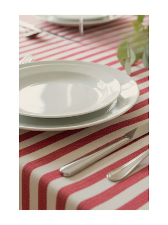 SteweHome Baumwoll-Strick Tischtuch Rot 200x300cm