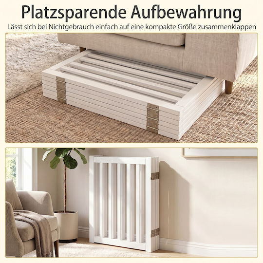 Costway Hundetür in Weißes Farbe