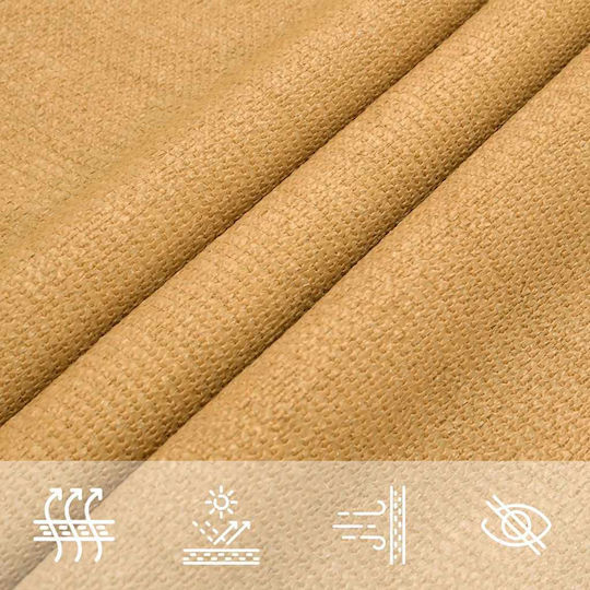 vidaXL Pânză De Umbrire Triunghiulară Bej 3x4.2x4.2m 160gr/m²