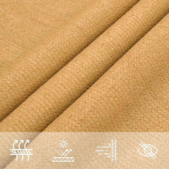 vidaXL Triangle Shade Sail Beige 3.6m 160gr/m²