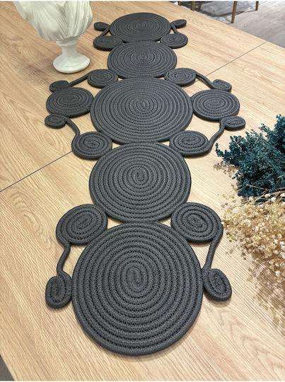 SteweHome Cotton Gray Runner 45x98cm