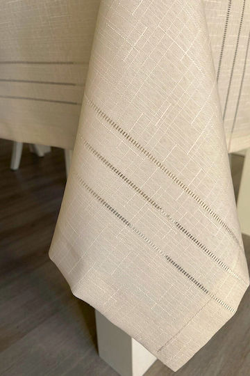 SteweHome Τραπεζομάντηλο Σετ Μπεζ 160x220εκ.