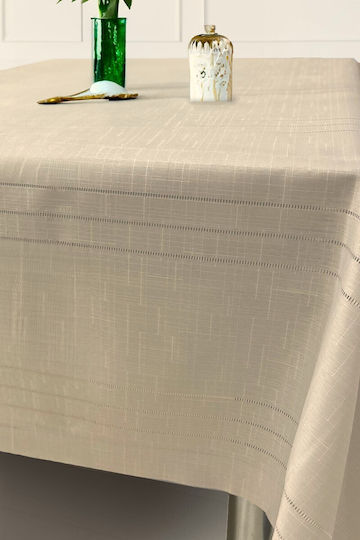 SteweHome Τραπεζομάντηλο Σετ Μπεζ 160x220εκ.