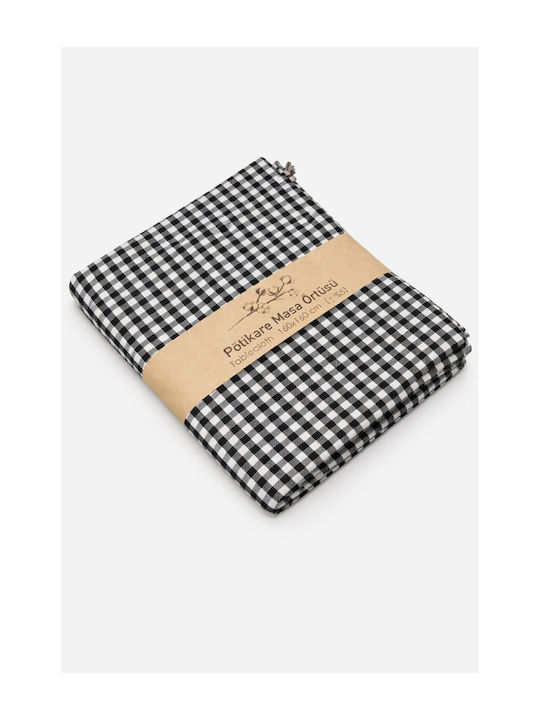SteweHome Black Tablecloth 160x160cm