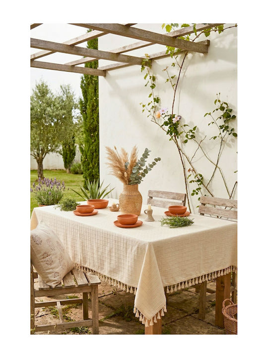 SteweHome Linen Beige Tablecloth 140x180cm