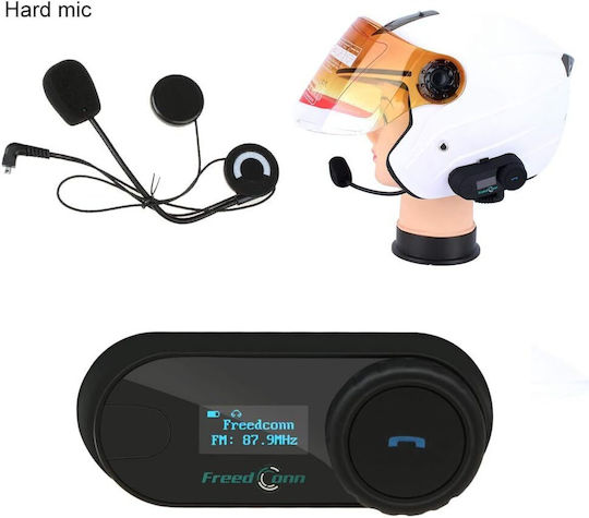 FreedConn T-COM SC Sistem de comunicare pentru motociclete cu un singur căști cu Bluetooth