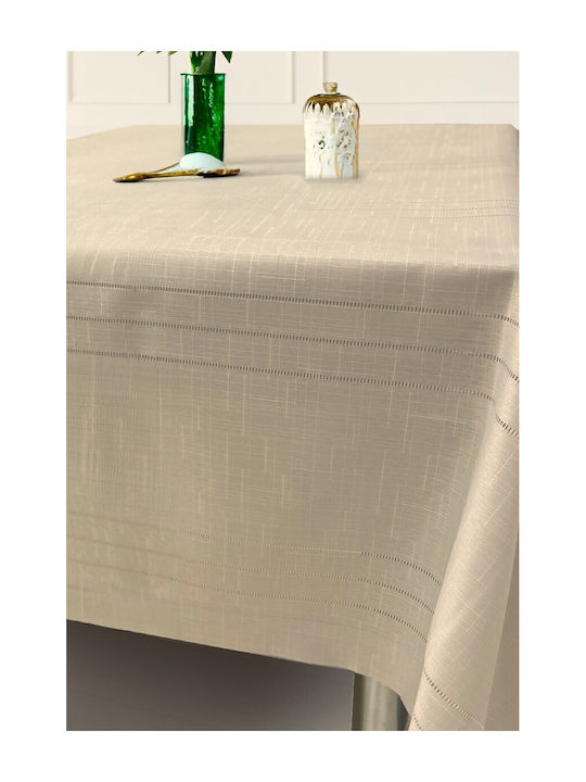 SteweHome Τραπεζομάντηλο Σετ Μπεζ 160x240εκ.