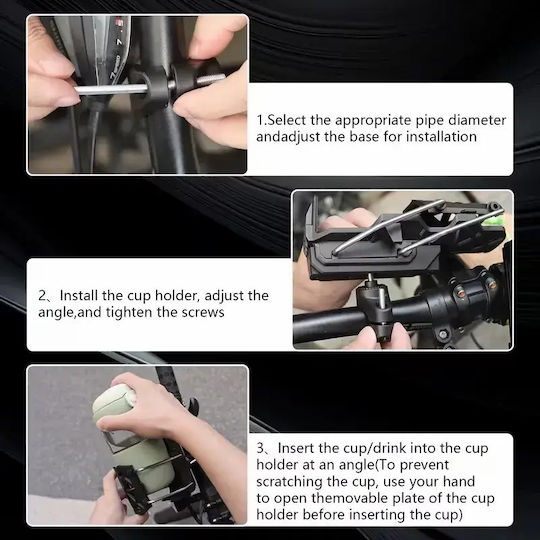 Andowl Adjustable Bottle Holder Mount Bicycle or Motorcycle Q-gj12