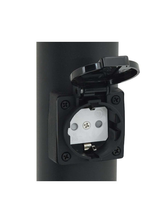 vidaXL Outdoor Small Post Floor Lamp 40W IP44 for E27 Socket Black