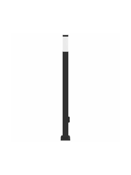 vidaXL Outdoor Small Post Floor Lamp 40W IP44 for E27 Socket Black