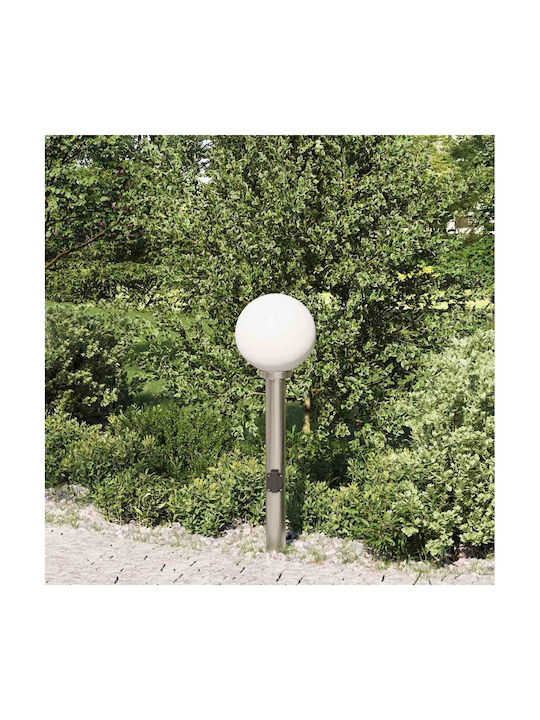 vidaXL Φωτιστικό Κολωνάκι Εξωτερικού Χώρου 40W IP44 για Ντουί E27 Ασημί