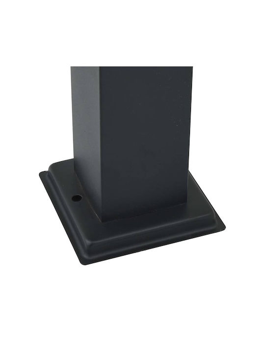 vidaXL Outdoor Small Post Floor Lamp 40W IP44 for E27 Socket Black