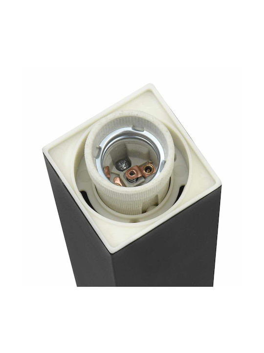 vidaXL Outdoor Small Post Floor Lamp 40W IP44 for E27 Socket Black