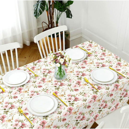 SteweHome Stain Resistant Pink Tablecloth 140x240cm SteweHome Stain Resistant Pink Tablecloth 140x240cm
