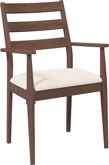 Wooden Brown Dining Chairs 2 Pieces 57x51.5x90cm