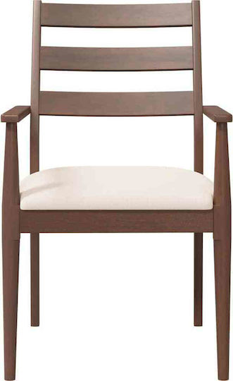 Wooden Brown Dining Chairs 2 Pieces 57x51.5x90cm