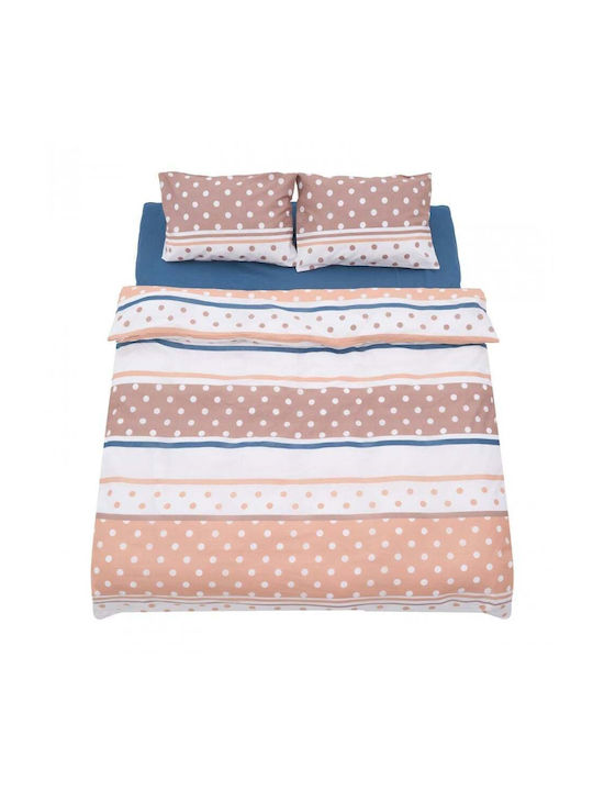 Heinner Set Cearceafuri de Pat King Size cu Elastic 180x200cm Polk 4 Bucăți