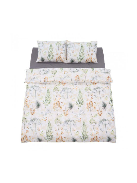 Heinner King Size Bed Sheets Set With Rubber Hugger 180x200cm Summ (4pcs)