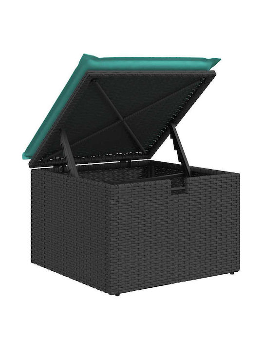 Garten- und Outdoor-Möbelsets 6 Stück Schwarz mit Kissen