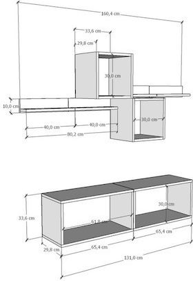 Ντουλάπι Τοίχου 131x29.8x33.6εκ. Ντουλάπι Τοίχου 131x29.8x33.6εκ.