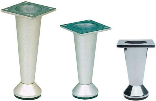 Metallisch Möbelbeine 8cm Silber