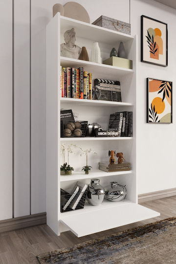 Bibliothek Atlantic Weiß 65x25x150cm