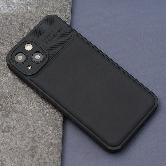 TelForceOne Umschlag Rückseite Silikon Schwarz (Galaxy A25 5G)
