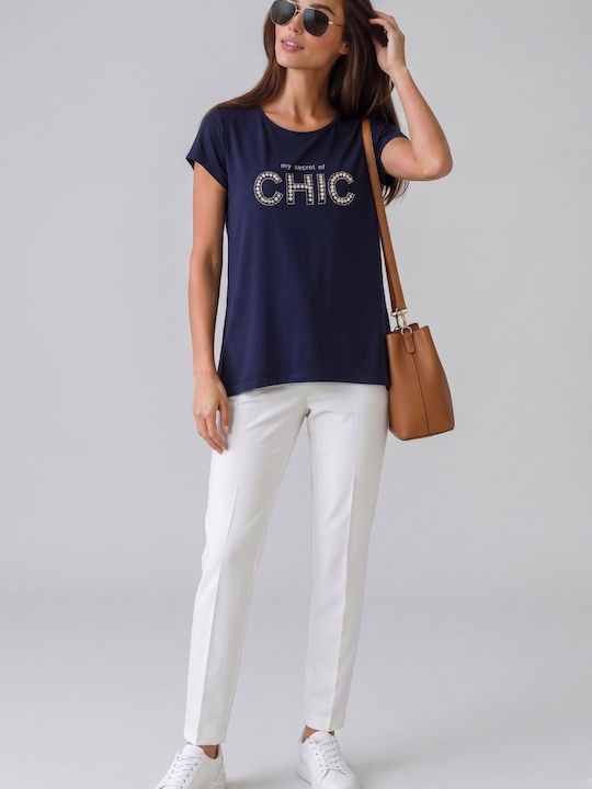 Women's Crop T-shirt Blue