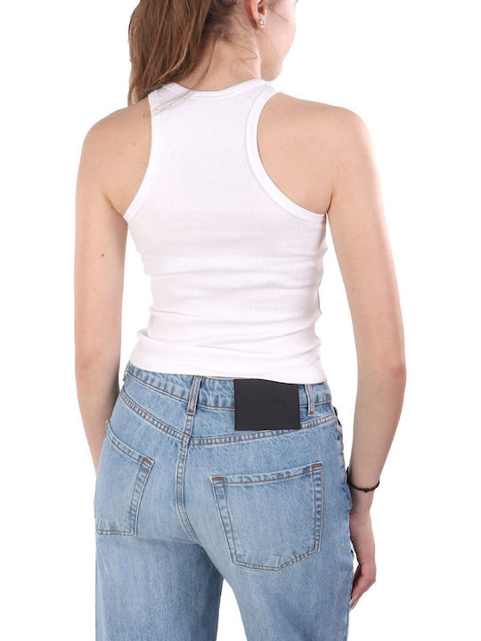 Women's Cotton Sleeveless White Blouse