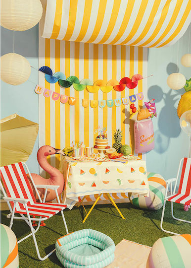 Party-Tischdecke Aus Papier Beiges Obst